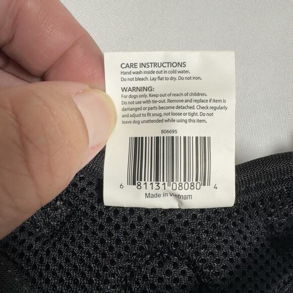 Vibrant Life Mesh Adjustable Dog Harness in Black Size XS Collar Alternative - Picture 4 of 4